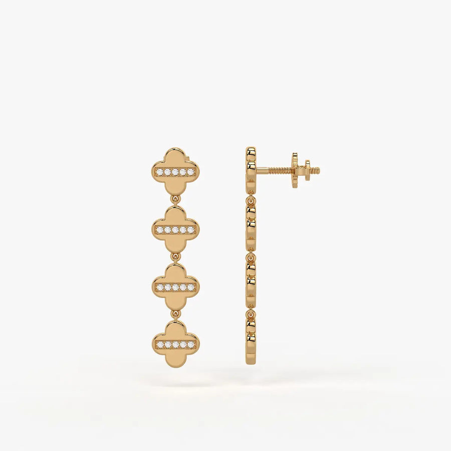 Lustra Quadra Spark Drop Earrings