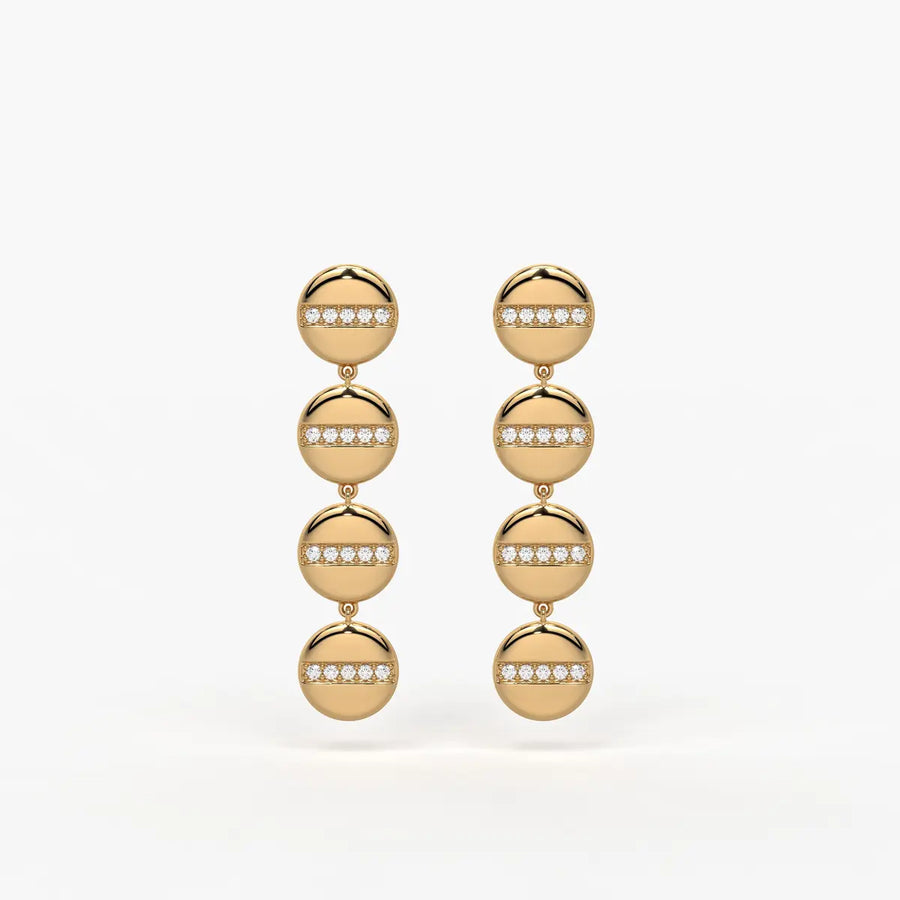 Zenvia Radiant Orbit Drop Earrings