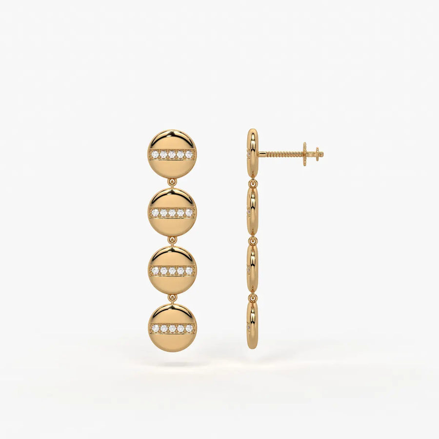 Zenvia Radiant Orbit Drop Earrings