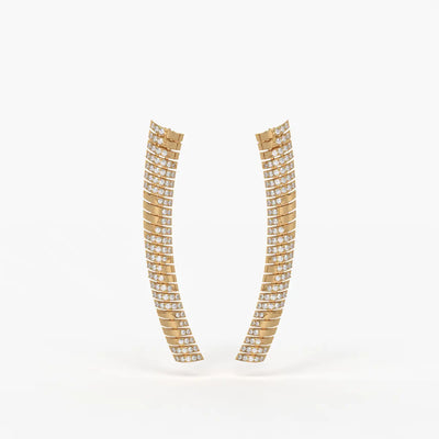 Serpelle Luxe Spiral Drop Earrings