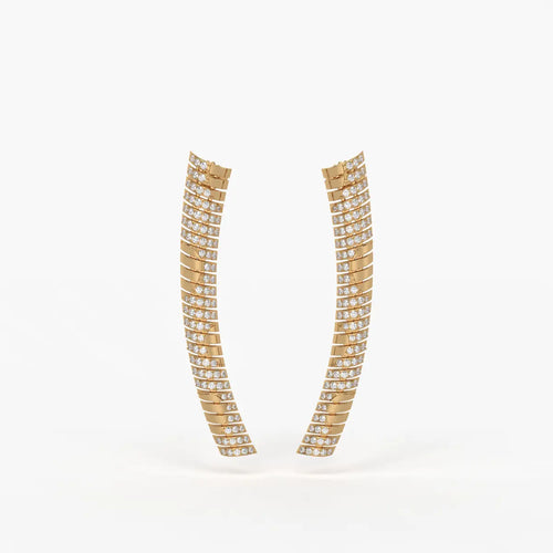 Serpelle Luxe Spiral Drop Earrings