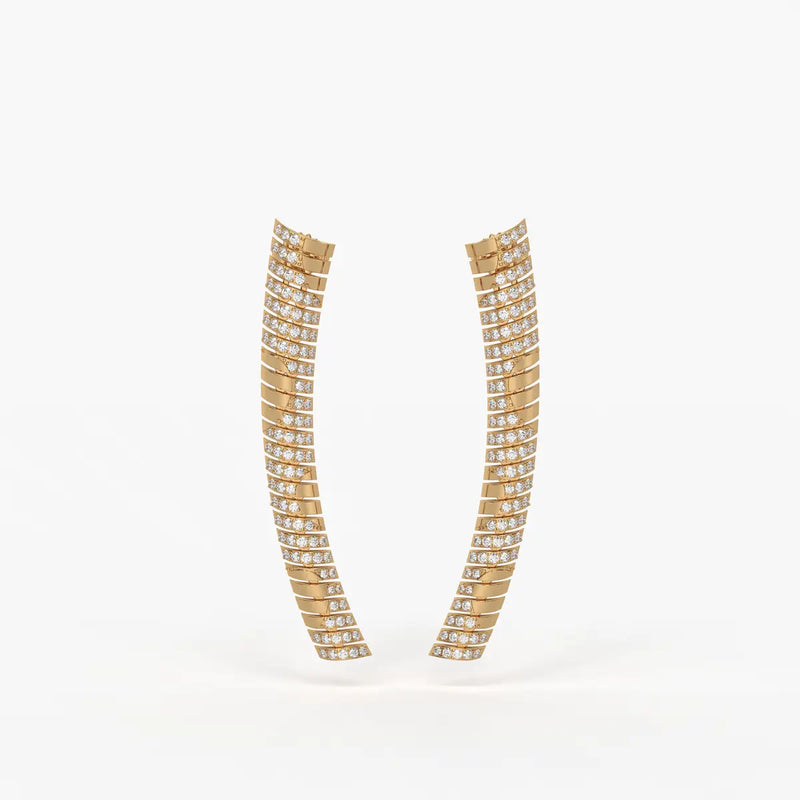 Serpelle Luxe Spiral Drop Earrings