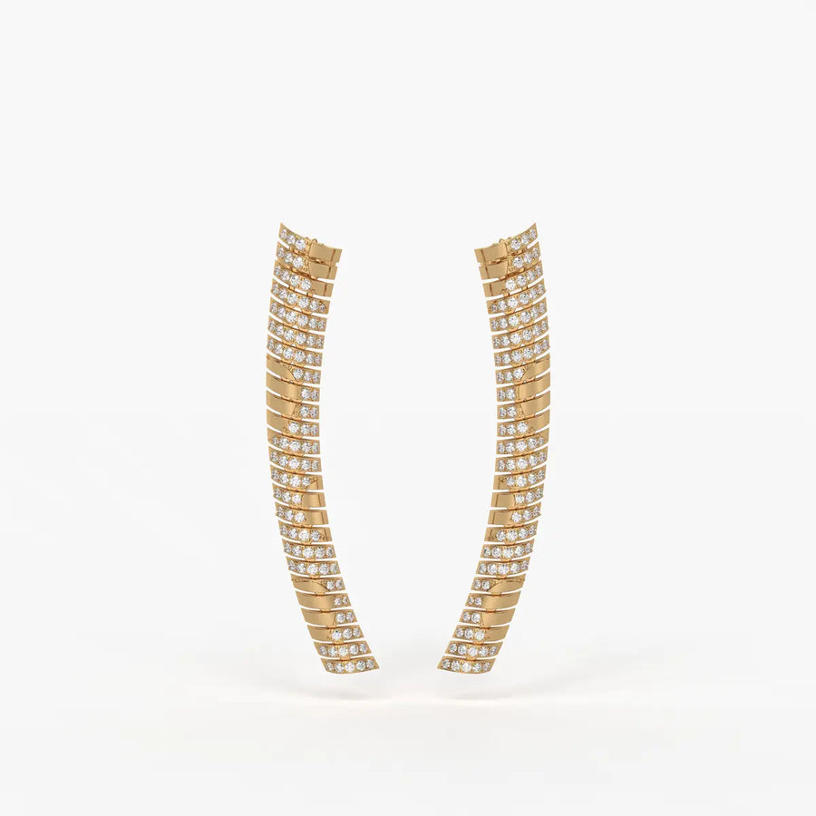 Serpelle Luxe Spiral Drop Earrings