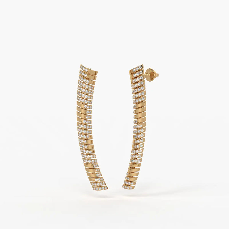 Serpelle Luxe Spiral Drop Earrings