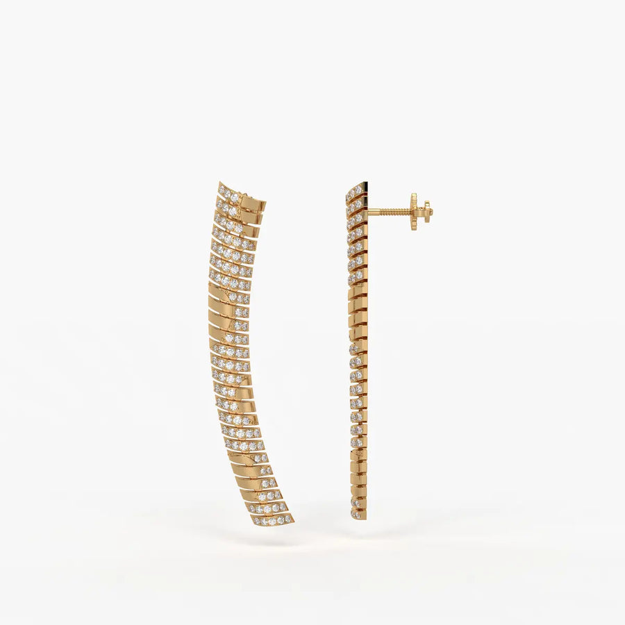 Serpelle Luxe Spiral Drop Earrings