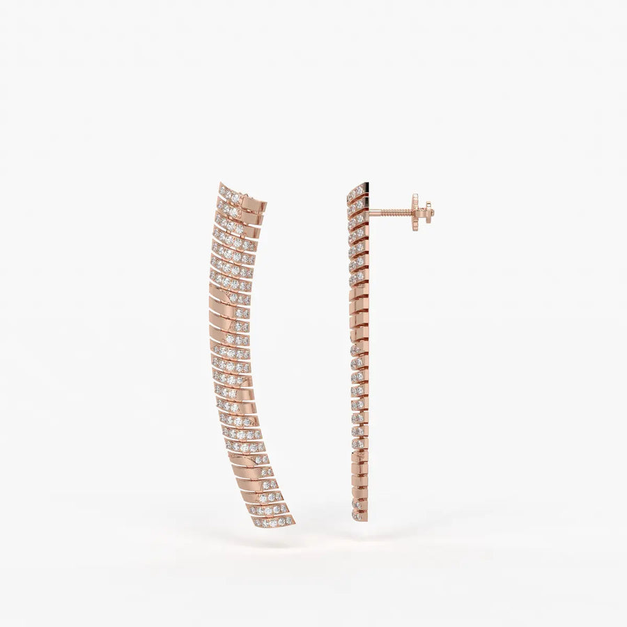 Serpelle Luxe Spiral Drop Earrings