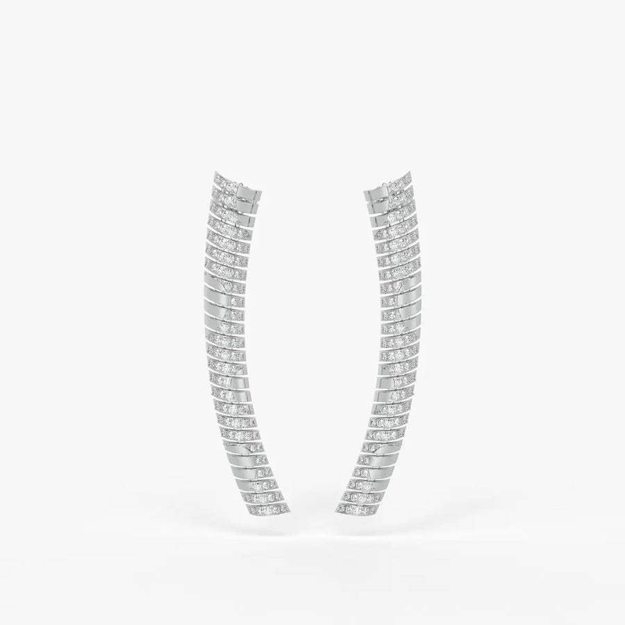 Serpelle Luxe Spiral Drop Earrings