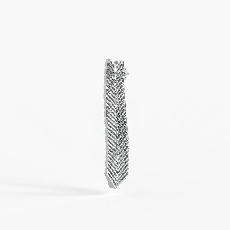 Chevron Linear Drop Earrings