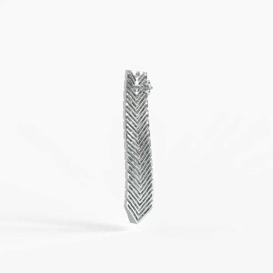 Chevron Linear Drop Earrings