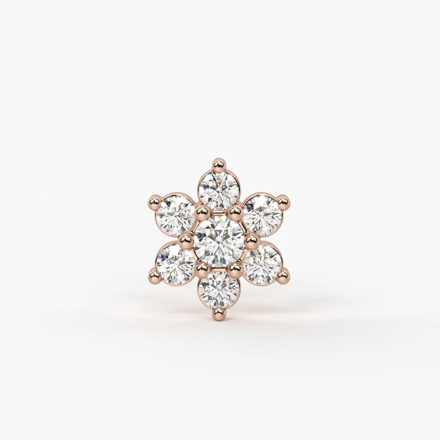 Floral Bloom Stud Nose Pin