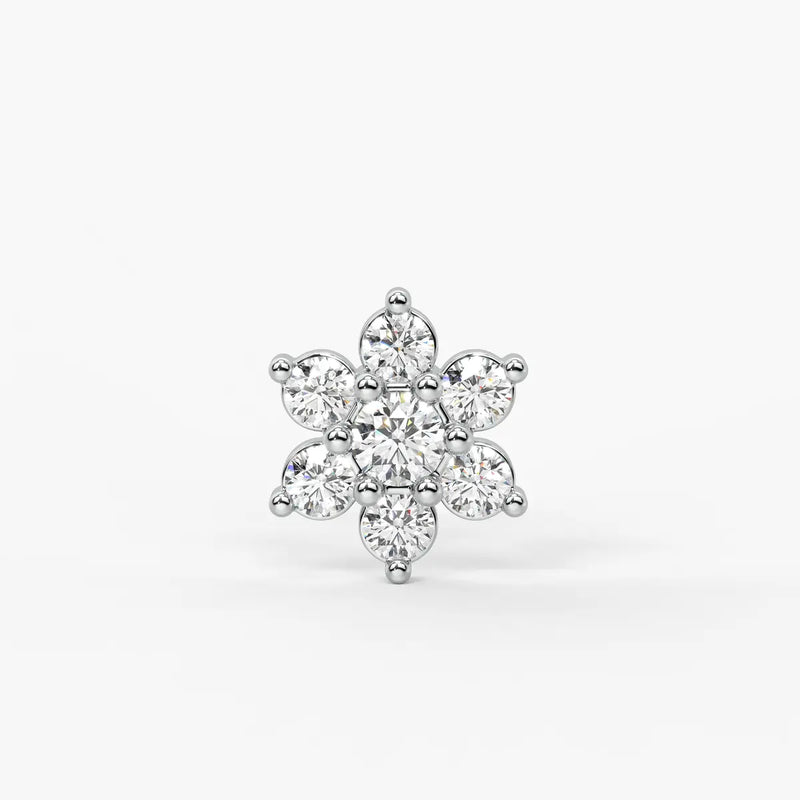 Floral Bloom Stud Nose Pin