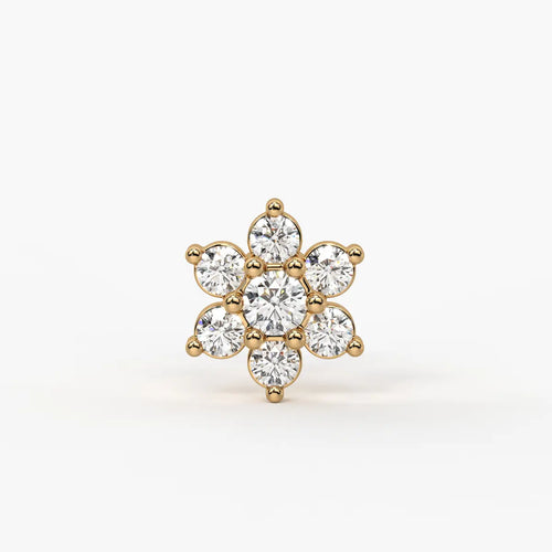 Floral Bloom Stud Nose Pin