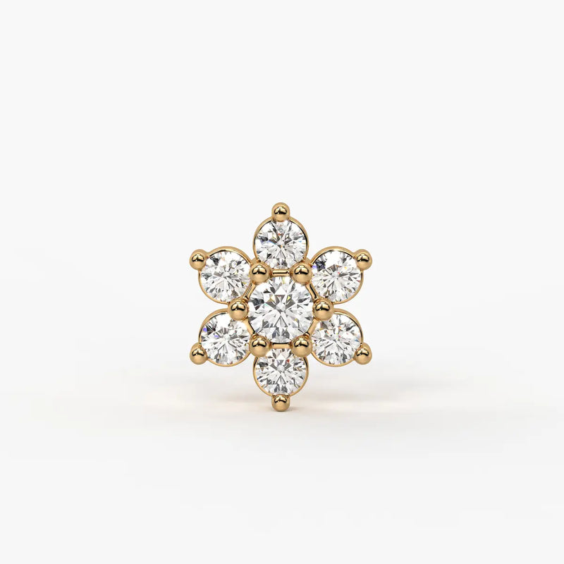 Floral Bloom Stud Nose Pin