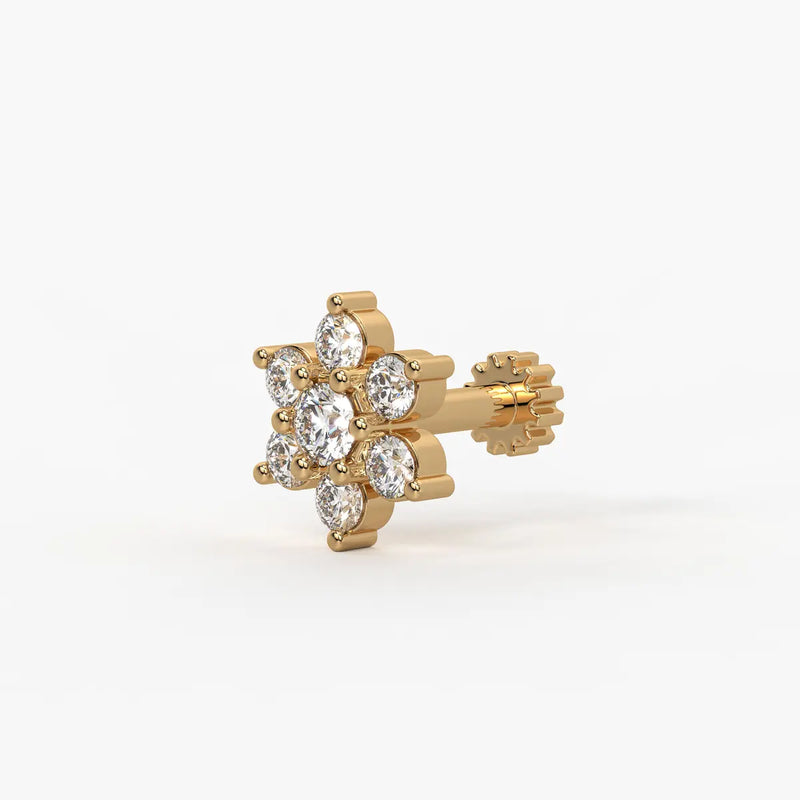 Floral Bloom Stud Nose Pin