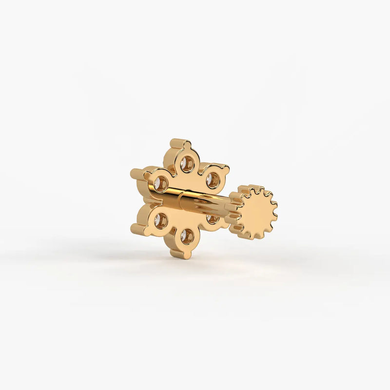 Floral Bloom Stud Nose Pin