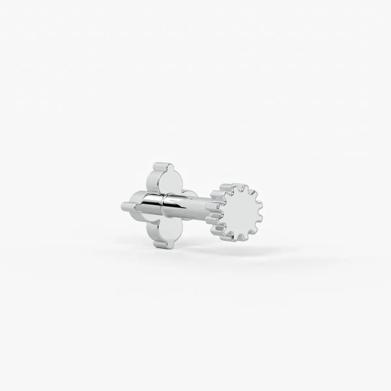 Teardrop Accent Stud Nose Pin