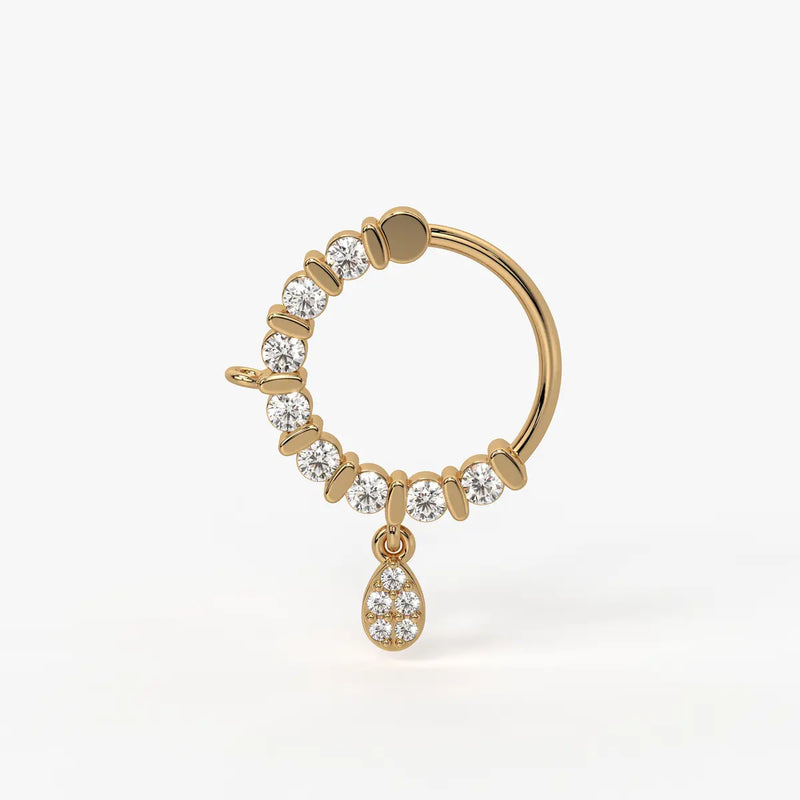 Crescent Curve Stud Nose Pin