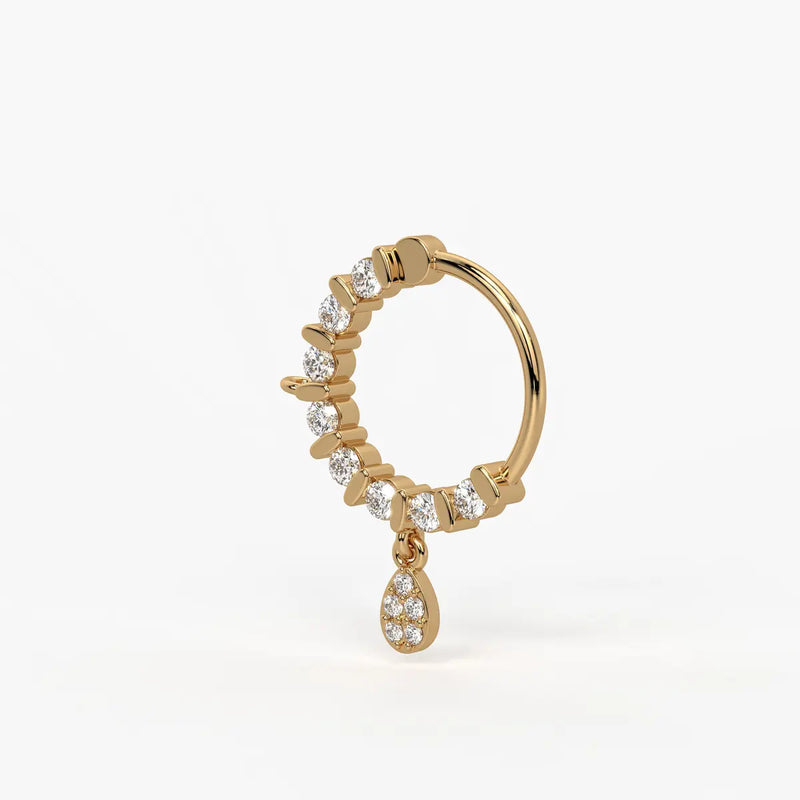 Crescent Curve Stud Nose Pin