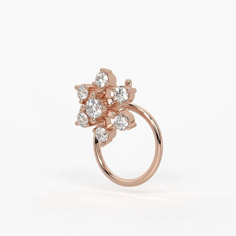Infinity Floral Stud Nose Pin