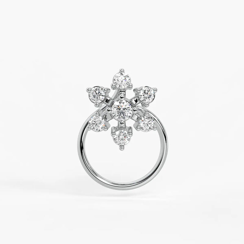 Infinity Floral Stud Nose Pin