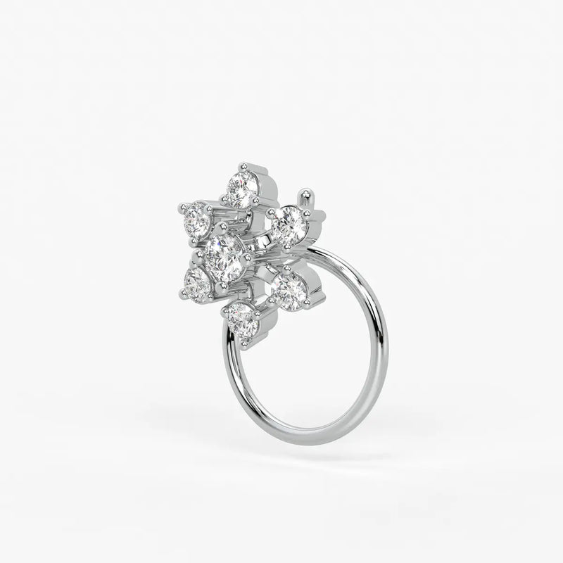 Infinity Floral Stud Nose Pin