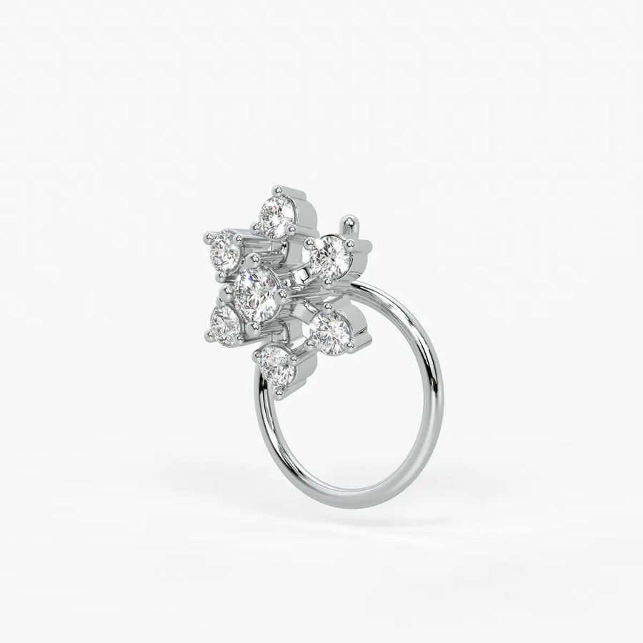 Infinity Floral Stud Nose Pin