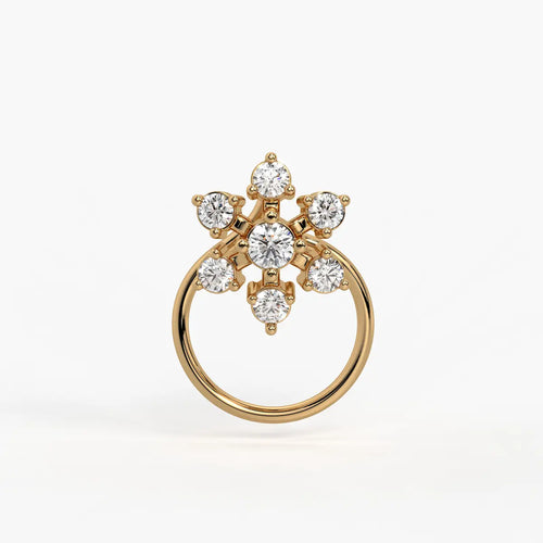 Infinity Floral Stud Nose Pin