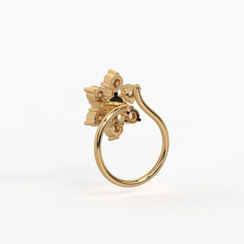 Infinity Floral Stud Nose Pin