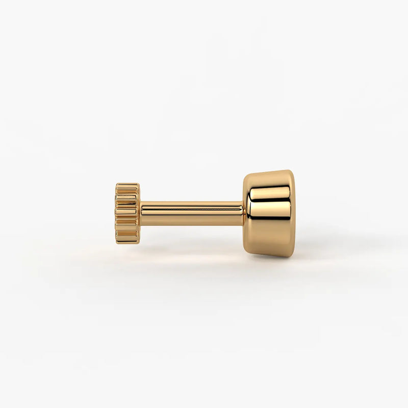 Classic Bezel Solitaire Stud Nose Pin
