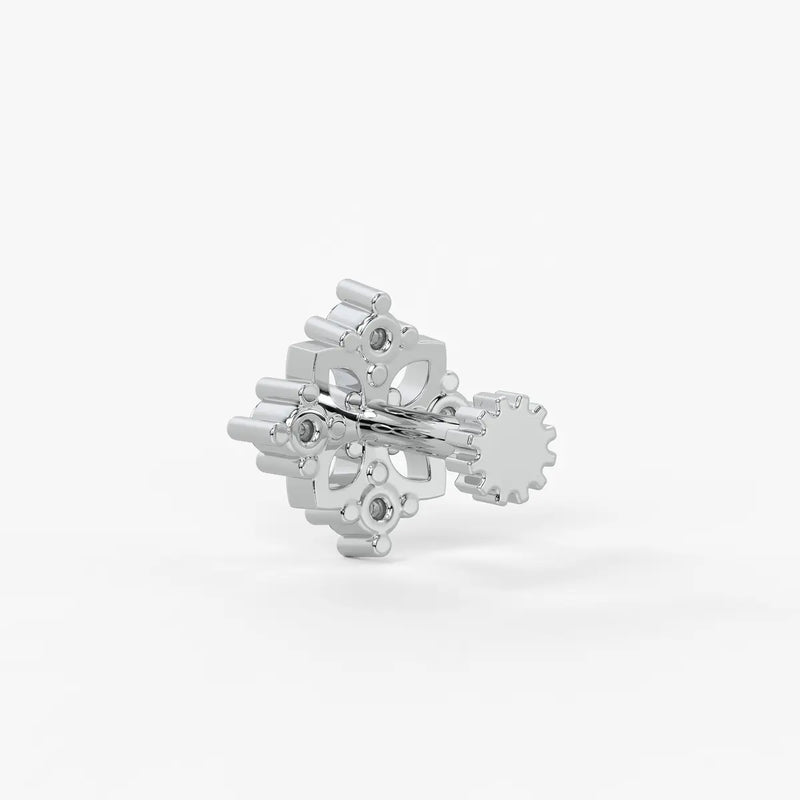 Floral Cluster Stud Nose Pin