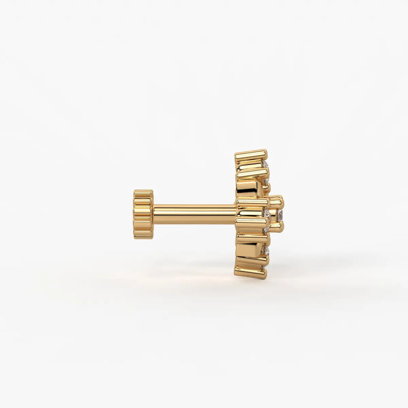Floral Cluster Stud Nose Pin