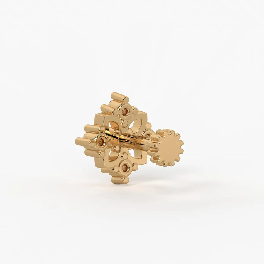 Floral Cluster Stud Nose Pin