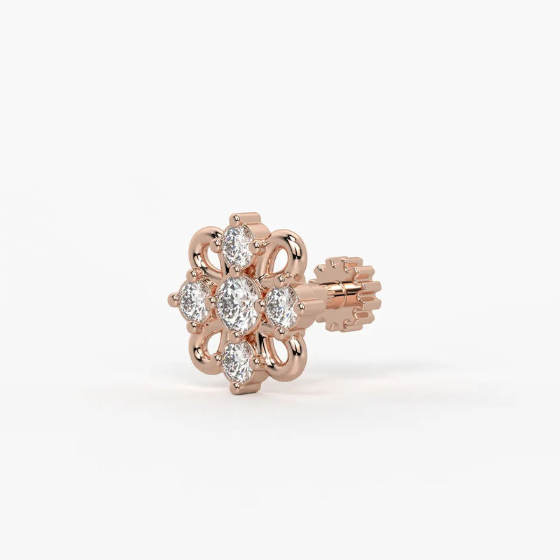 Petal Bloom Stud Nose Pin