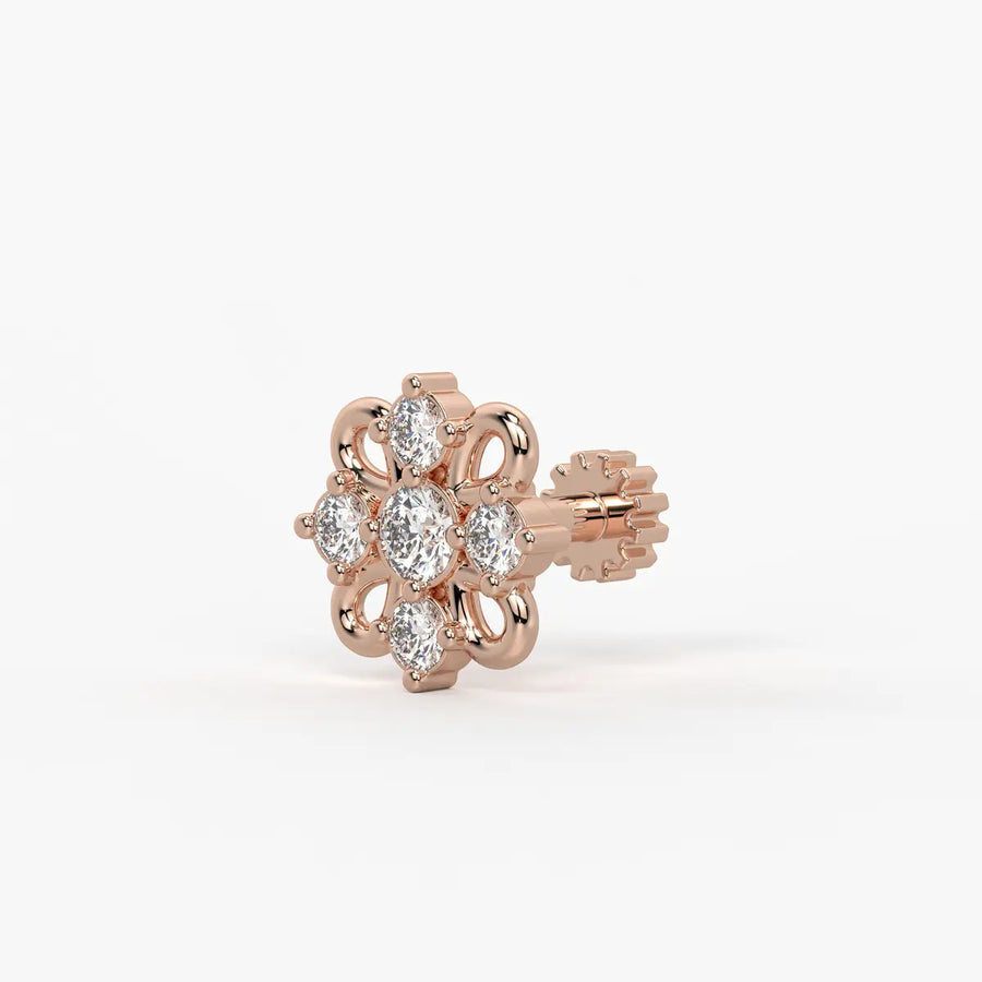 Petal Bloom Stud Nose Pin