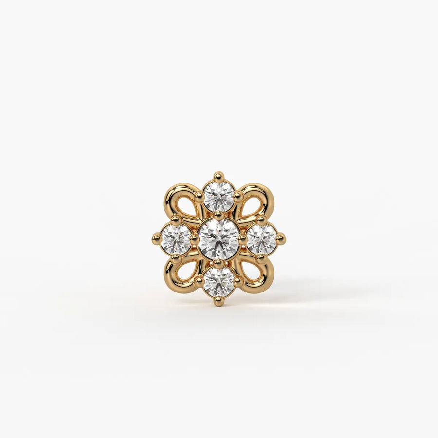 Petal Bloom Stud Nose Pin