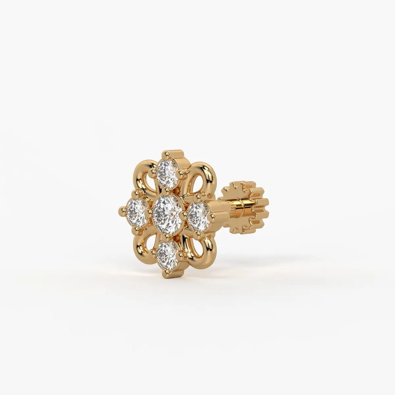 Petal Bloom Stud Nose Pin