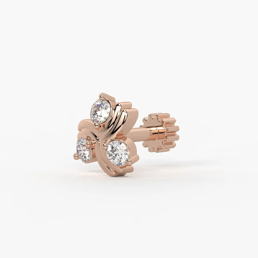 Trinity Spark Stud Nose Pin