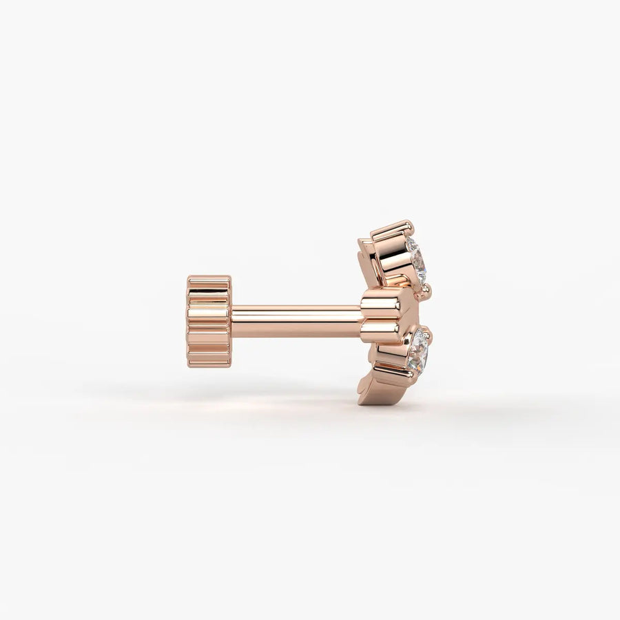 Trinity Spark Stud Nose Pin