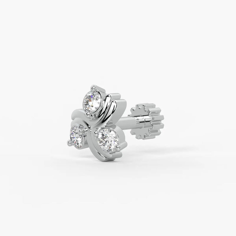 Trinity Spark Stud Nose Pin