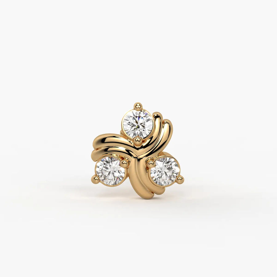 Trinity Spark Stud Nose Pin
