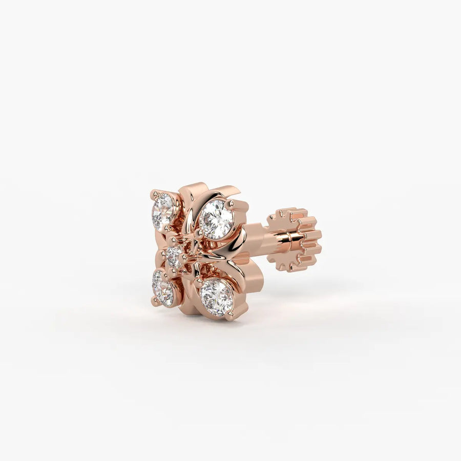 Floral Cluster Nose Pin