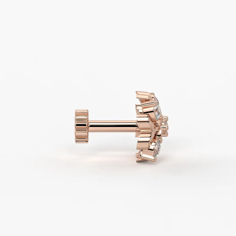 Floral Cluster Nose Pin