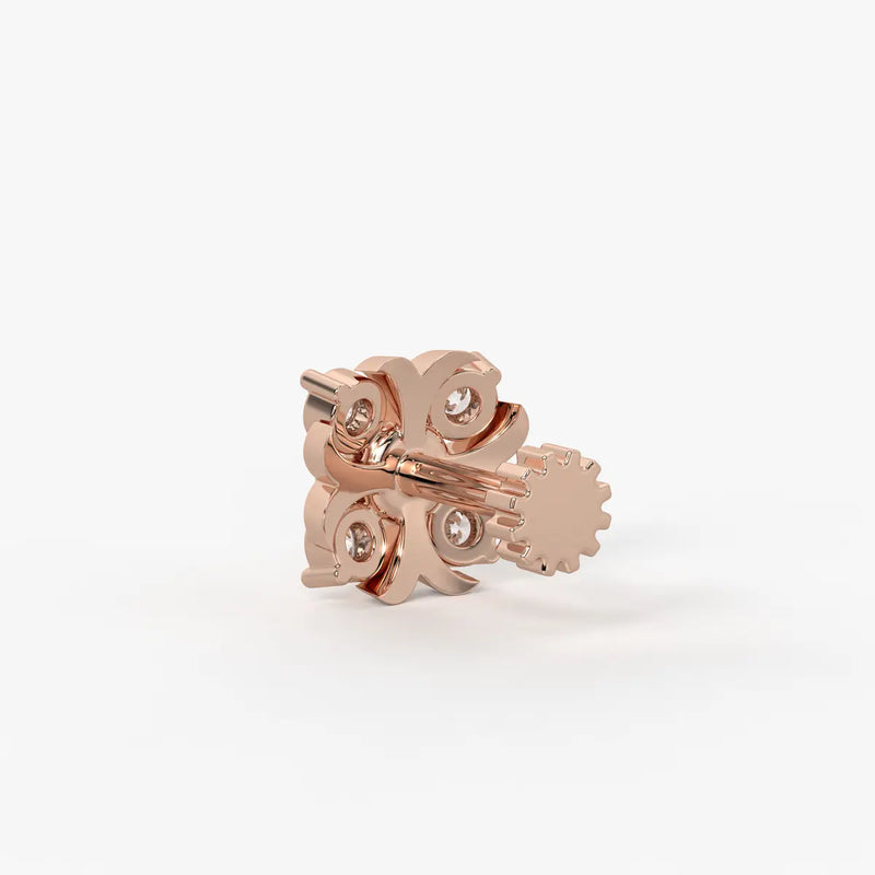 Floral Cluster Nose Pin