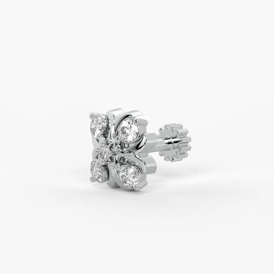 Floral Cluster Nose Pin