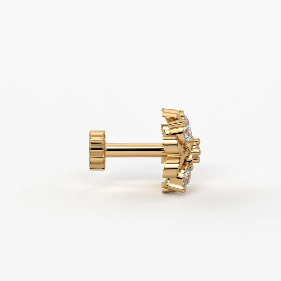 Floral Cluster Nose Pin