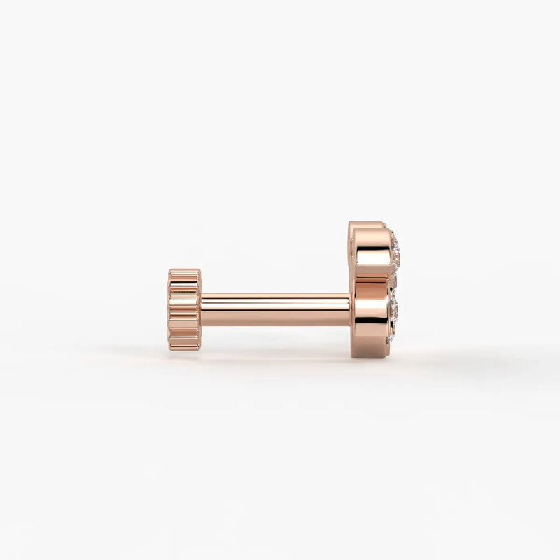 Petal Cluster Screw Nose Pin