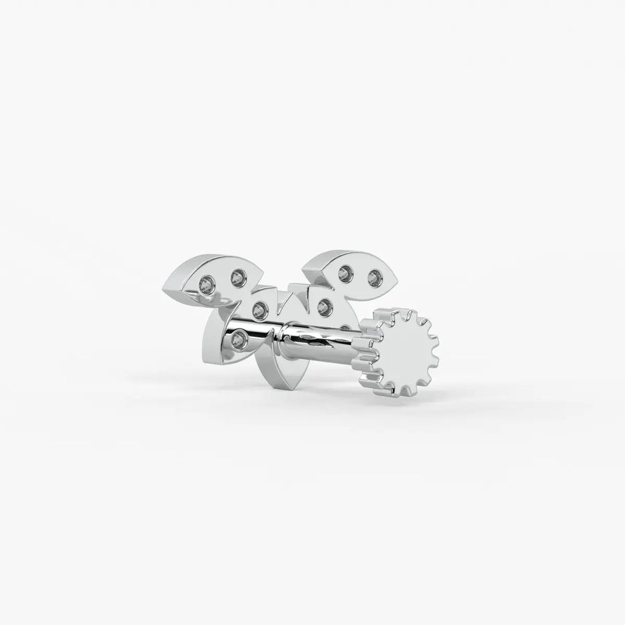 Petal Cluster Screw Nose Pin