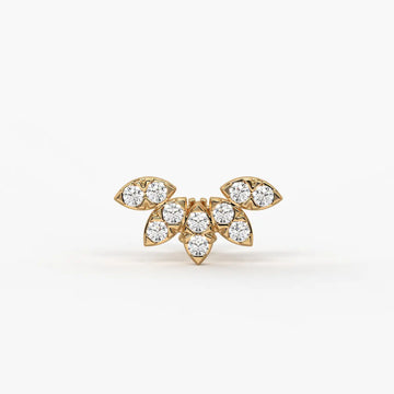 Petal Cluster Screw Nose Pin