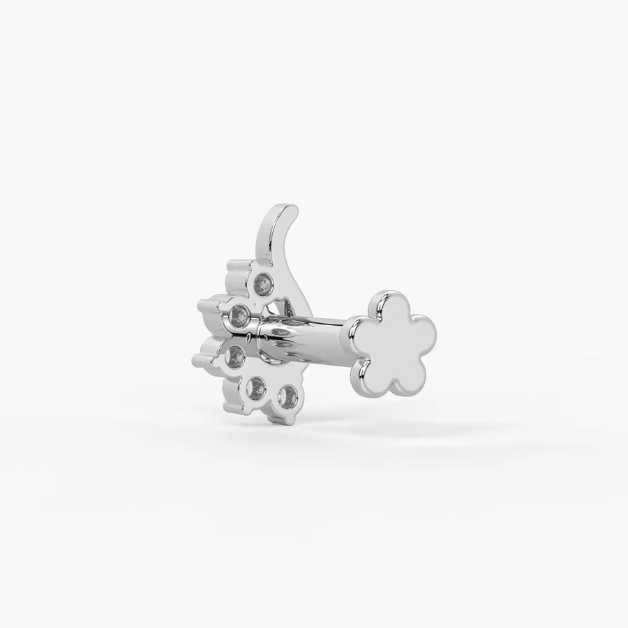 Curved Blossom Cluster Nose Pin