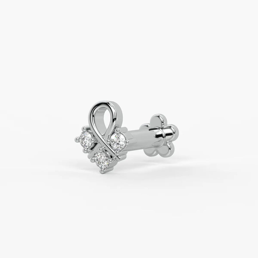 Infinity Twist Cluster Nose Pin